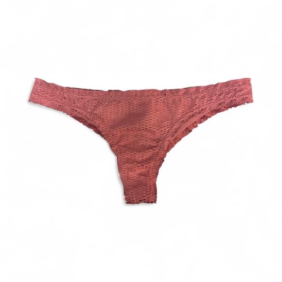 VIX Paula Hermanny Mauve Mesh Cheeky Bikini Bottom Medium - Picture 1 of 4